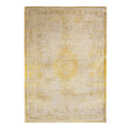 Vintage vloerkleed - Fading World Medaillon Geel 9062