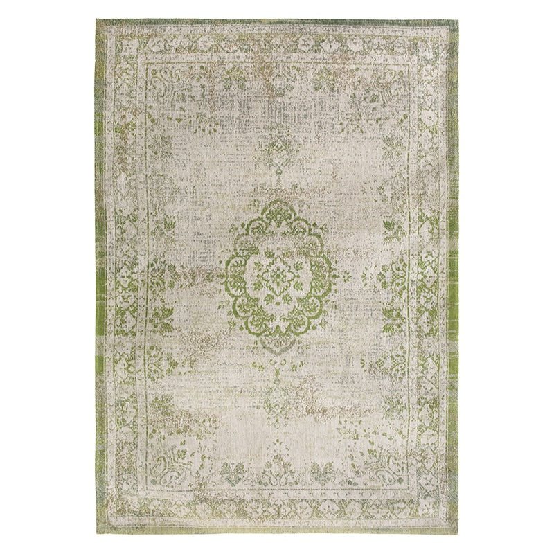 Vintage vloerkleed - Fading World Medaillon Groen 9066