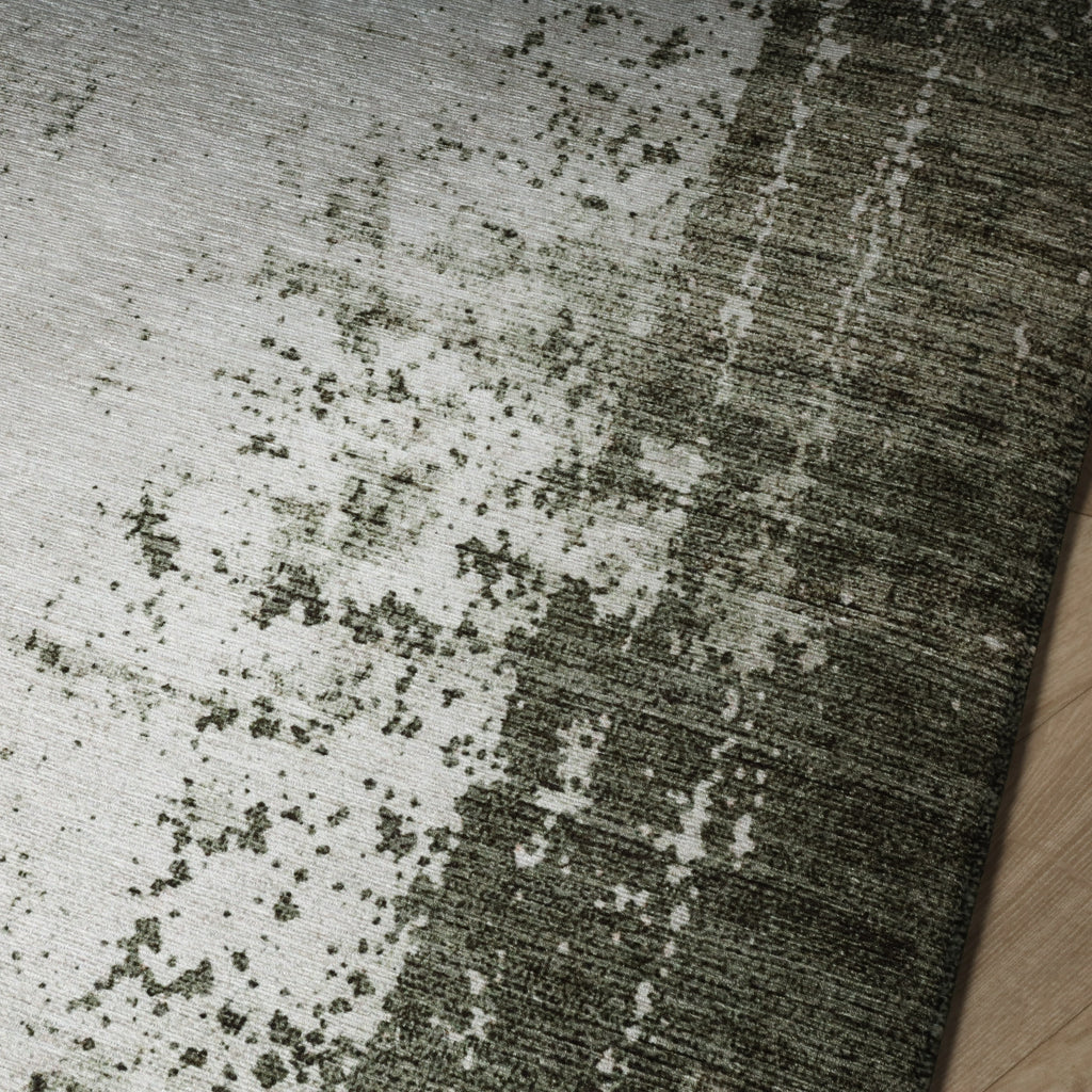 Abstract vloerkleed - Rusty Green