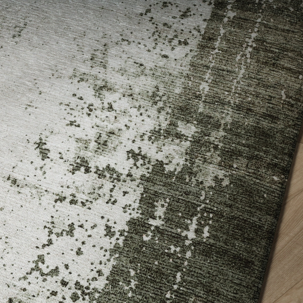 Abstract vloerkleed - Rusty Green