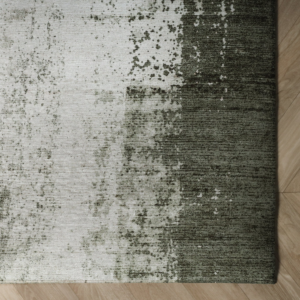 Abstract vloerkleed - Rusty Green