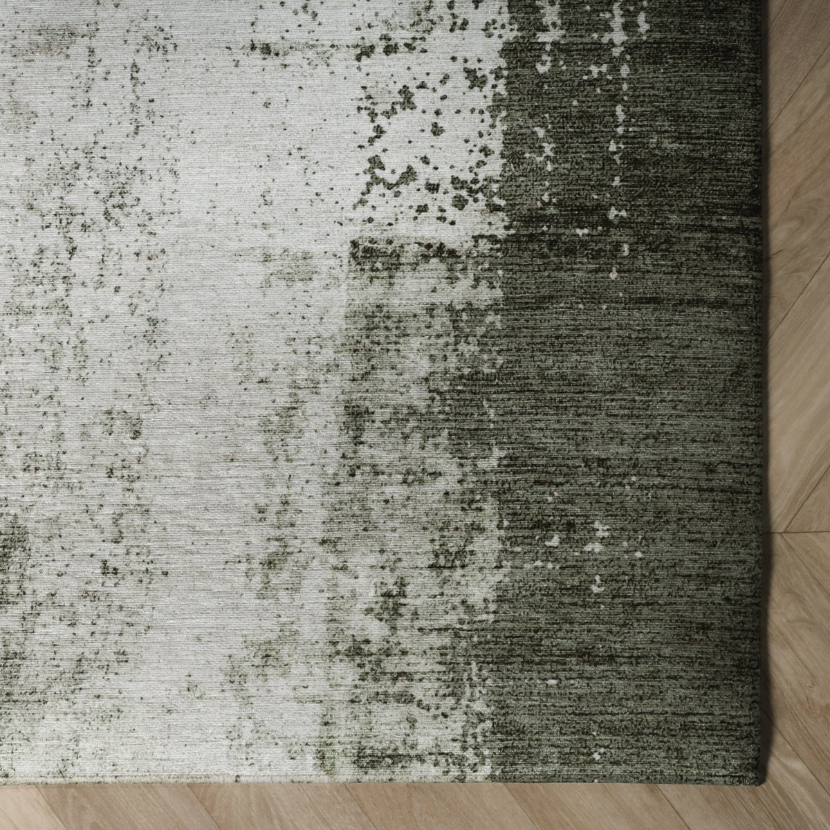 Abstract vloerkleed - Rusty Green