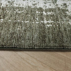 Abstract vloerkleed - Rusty Green