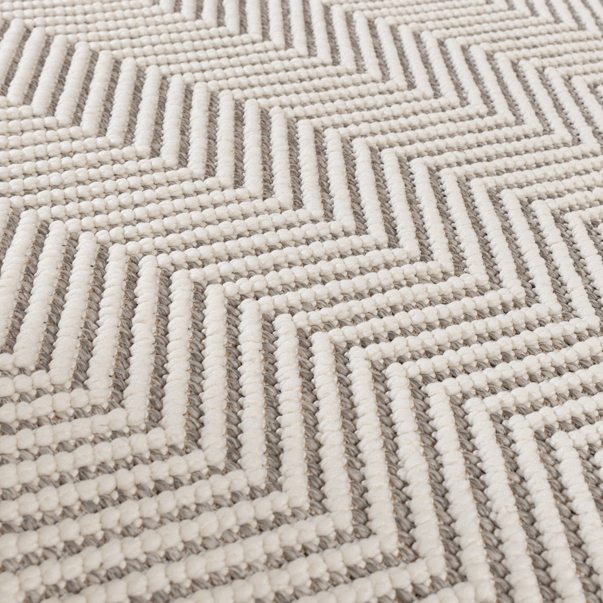 Sustainable floor rug - Lorre Lines Cream/Grey