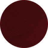 Round low-pile floor rug - Asa Red