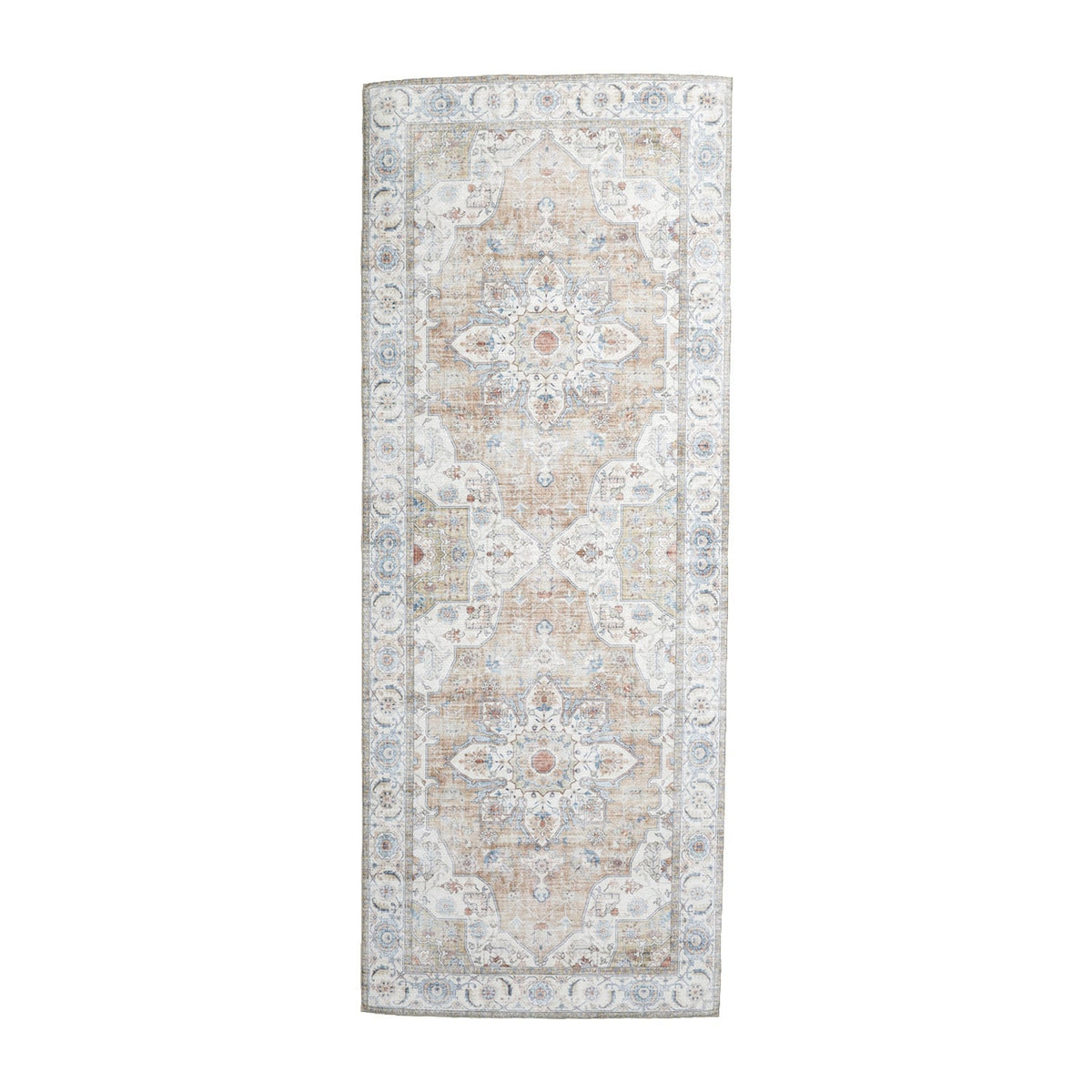 Washable Runner - Domingo Mandala Beige