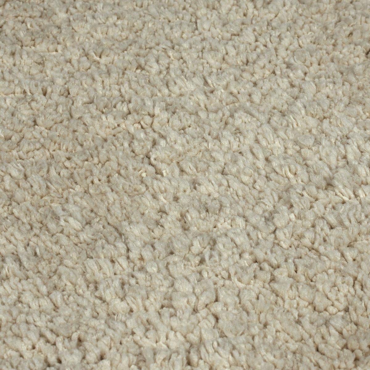 Round shaggy floor rug - Farenzo Beige