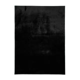 Soft Low-Pile Rug - Cozy Black
