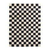 Retro Rug - Gambit Black/White