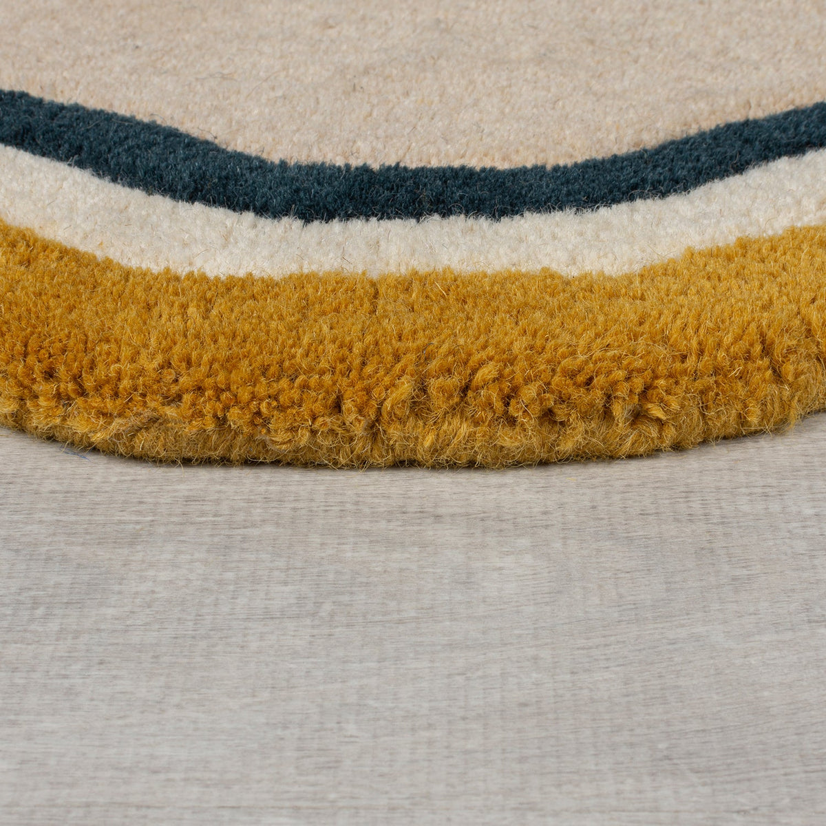 Organic floor rug - Leo Beige/Multicolor