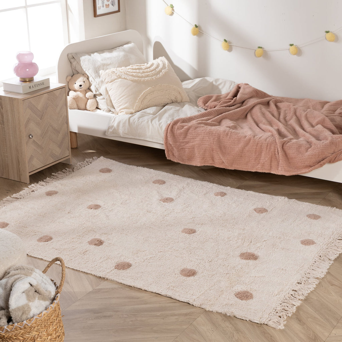 Kids Room Rug – Lou Dots Taupe