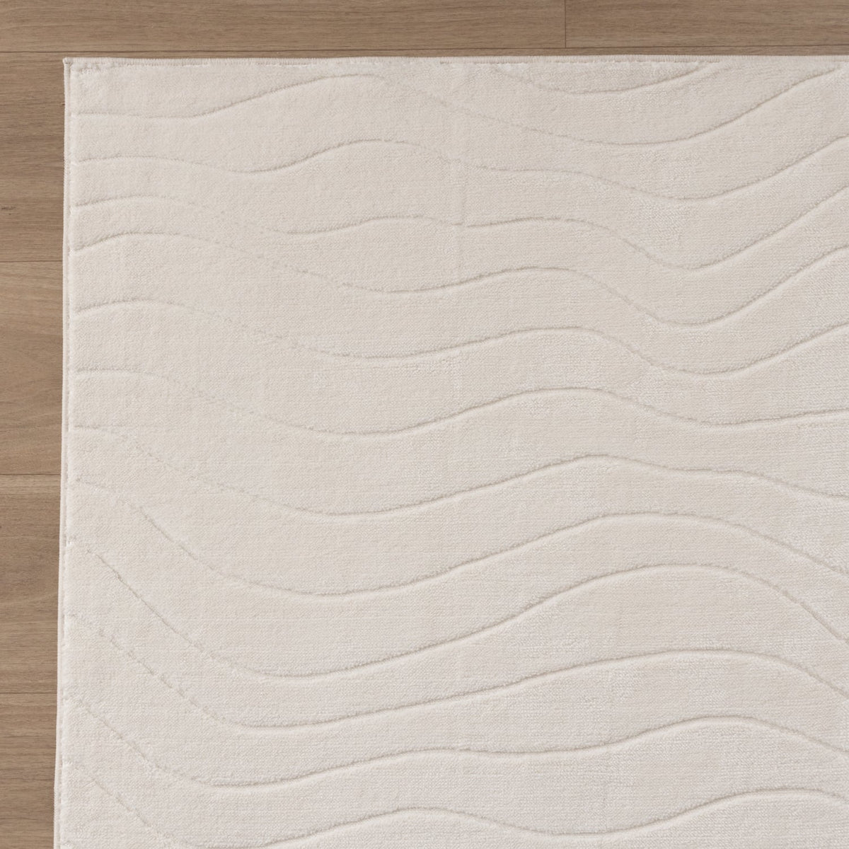 Scandinavian Rug - Charm Waves White
