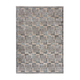 Checkered floor rug - Enrico Gray