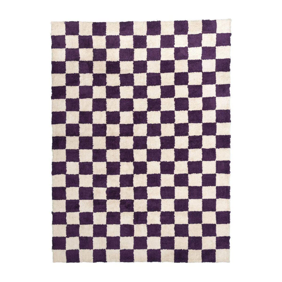 Retro Rug - Gambit Purple/White