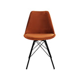 Velvet Chair - Orange