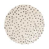 Round High Pile Rug - Grand Dots Cream/Black