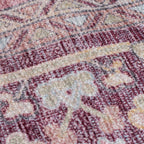 Washable Runner - Reido Traditional Pink