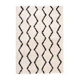 High Pile Rug - Grand Moves Cream/Black