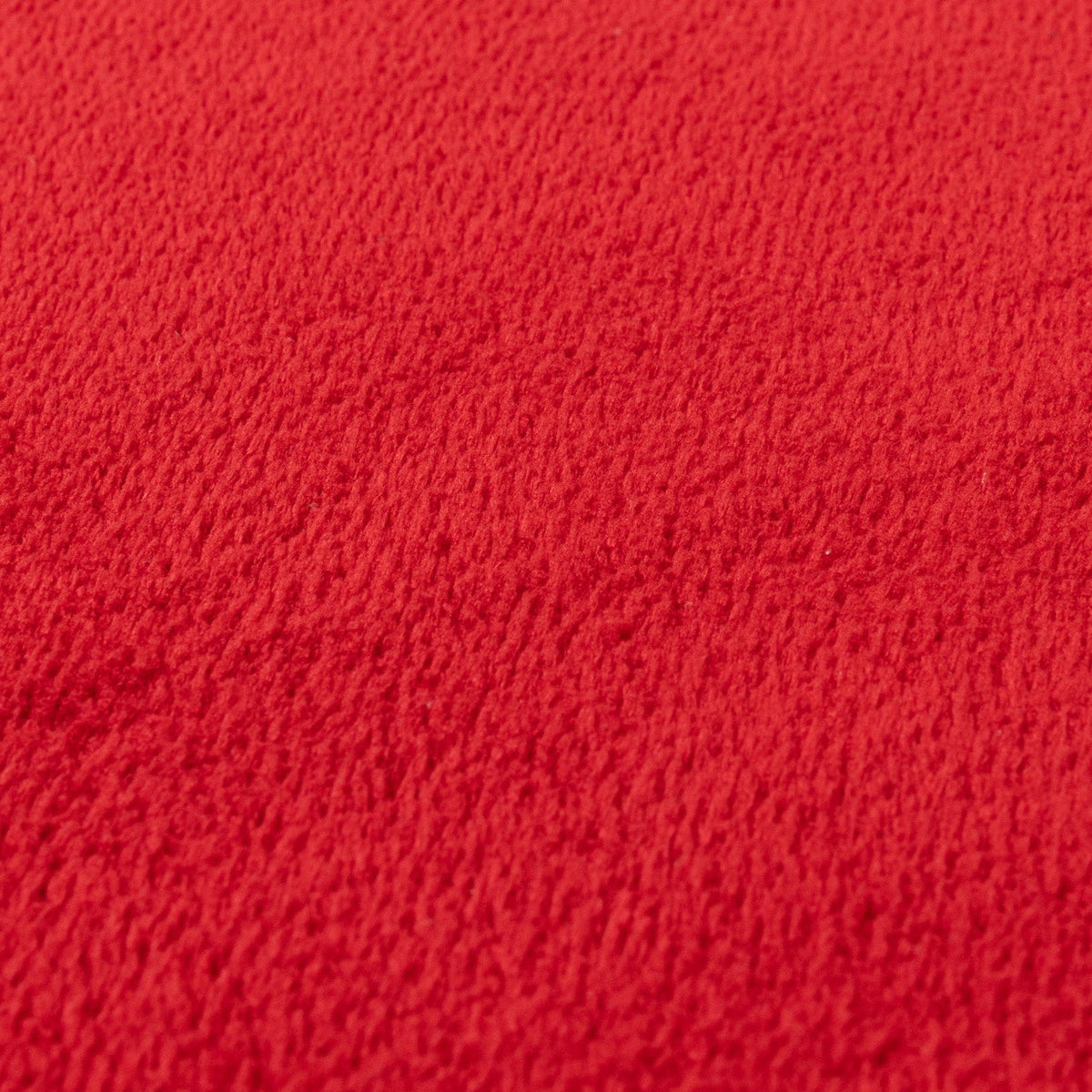 Round Washable Rug - Vivid Red