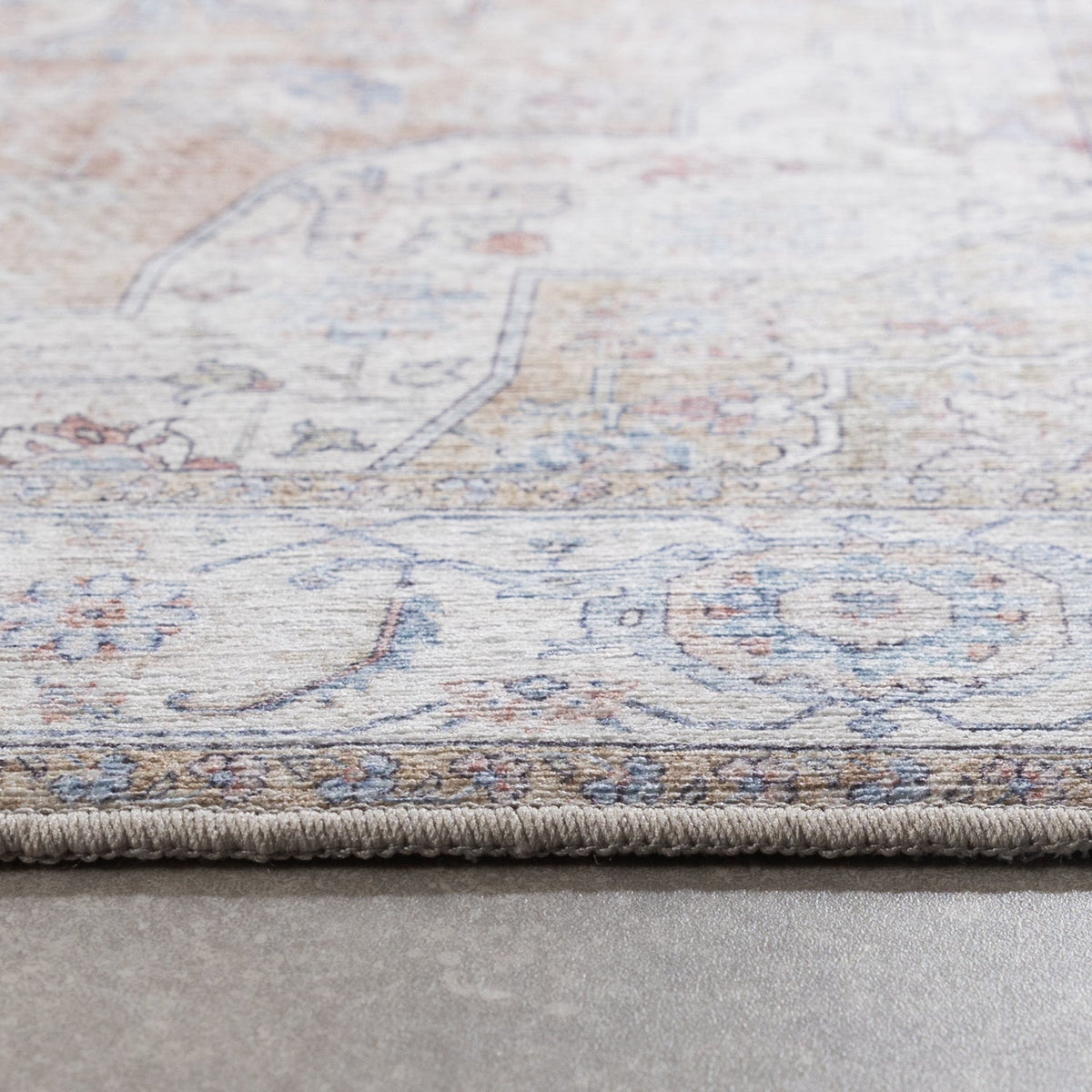 Washable Runner - Domingo Mandala Beige
