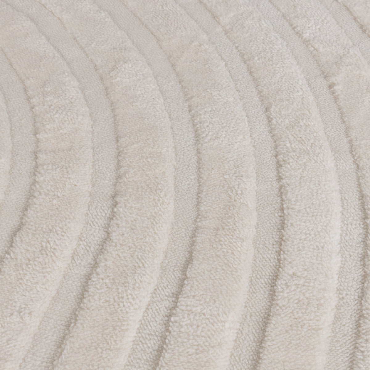 Scandinavian Rug - Charm Curves White