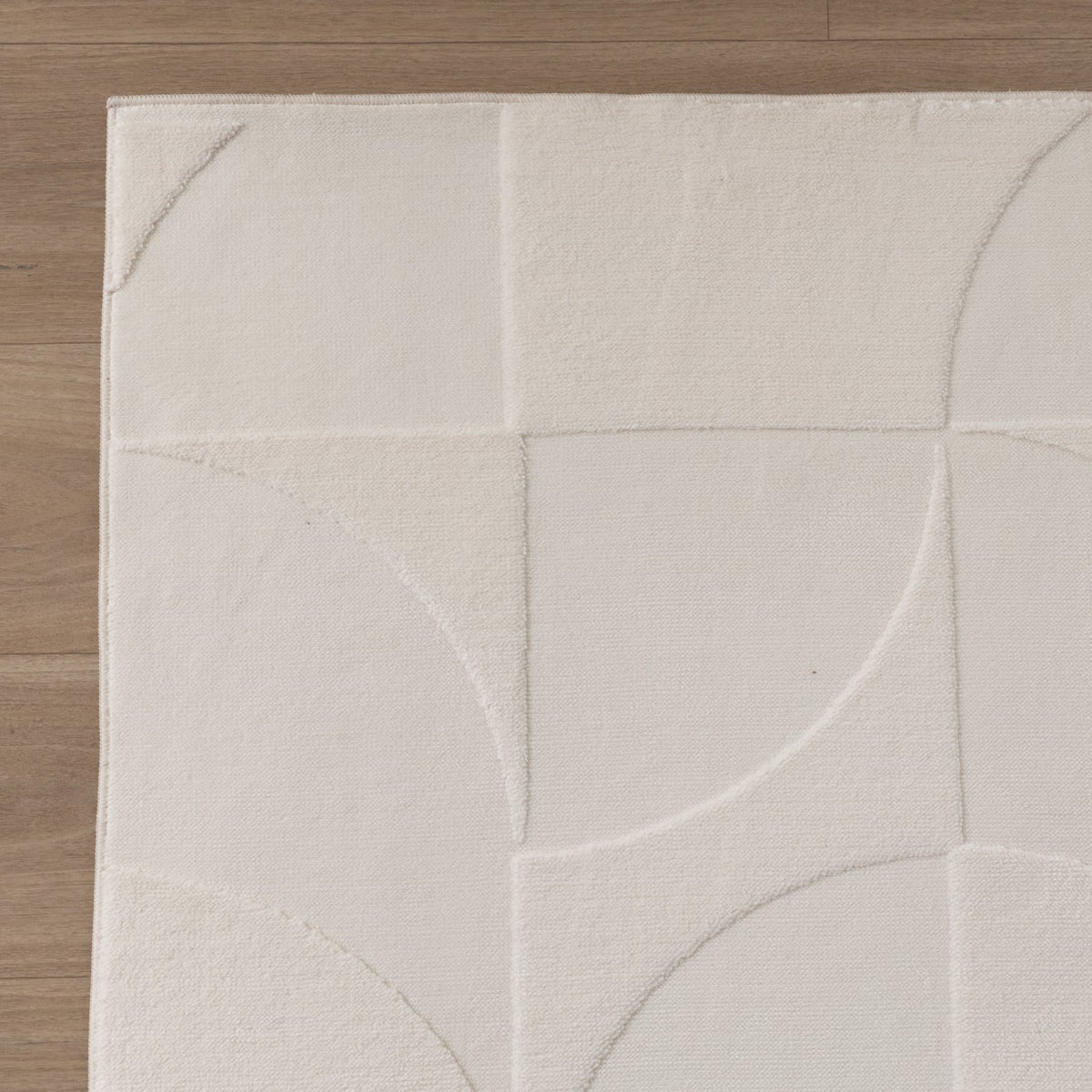 Scandinavian Rug - Charm Circles White
