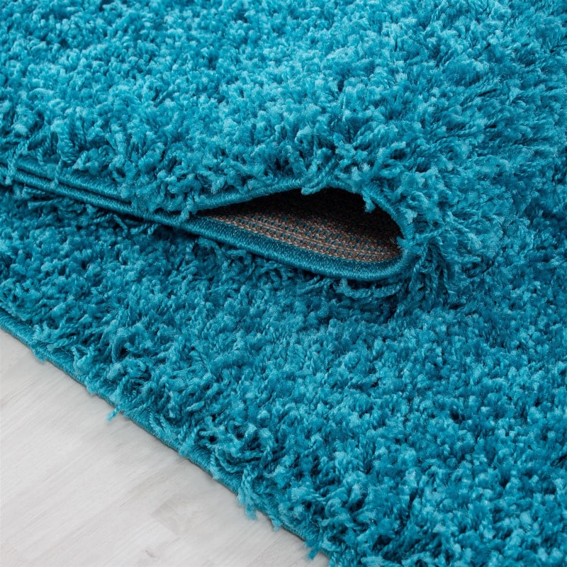 High-pile floor rug - Sade Turquoise