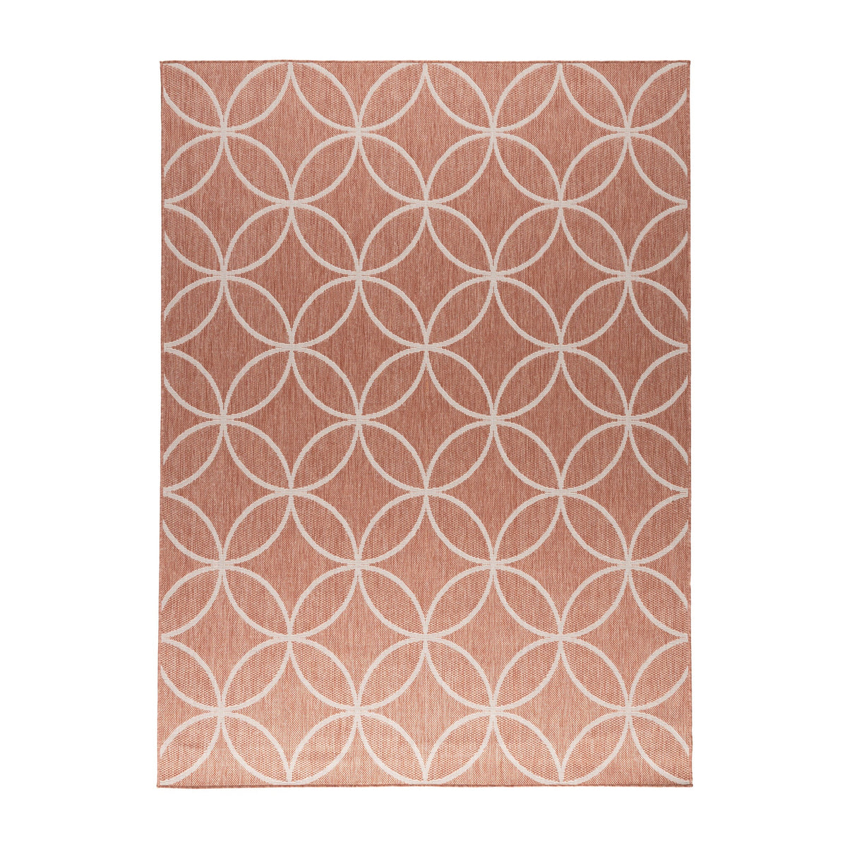 Geometric Outdoor Rug – Faro Ripple Pink