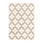 Geometryczny dywan zewnętrzny - Mosaic Clover Kremowy