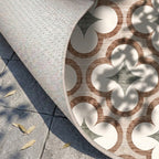 Geometrisch buitenkleed - Mosaic Clover Groen