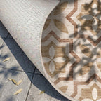 Geometryczny dywan zewnętrzny - Mosaic Medina Terracotta