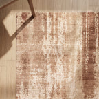 Abstract vloerkleed - Rusty Brown