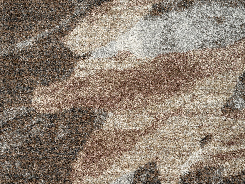Abstract vloerkleed - Marple Bruin 6362