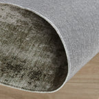 Rond abstract vloerkleed - Rusty Green