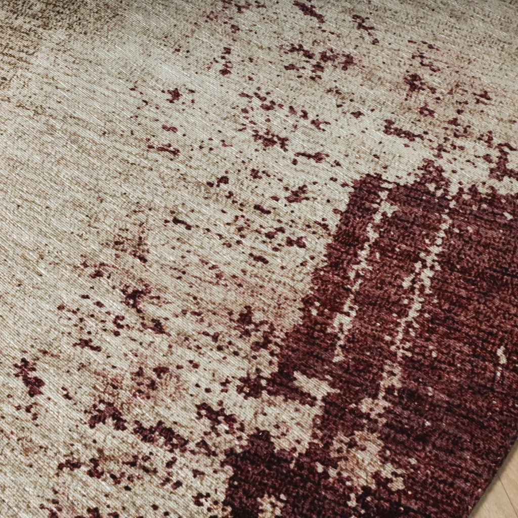 Rond abstract vloerkleed - Rusty Multicolour