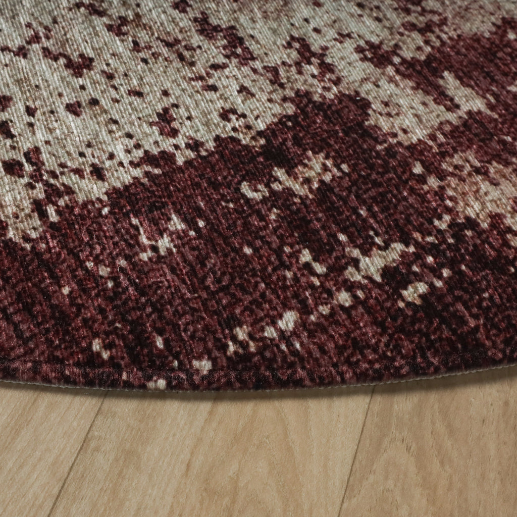 Rond abstract vloerkleed - Rusty Multicolour