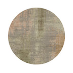 Rond abstract vloerkleed - Rusty Pastel