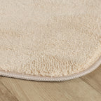 Tvättbar rund matta - Puck Beige