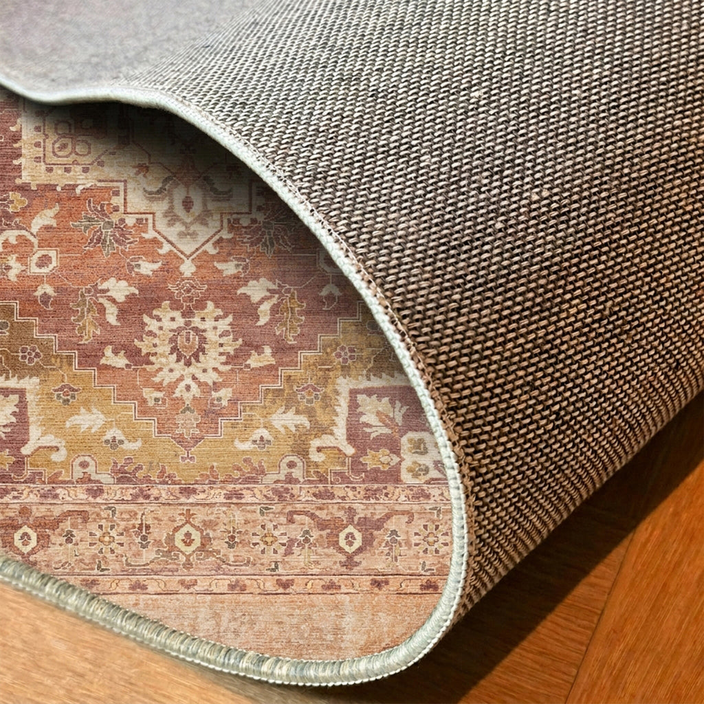 Vintage vloerkleed - Sage Medallion Terracotta