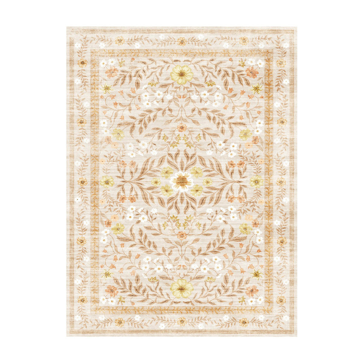Vintage outdoor rug - Luana Yellow