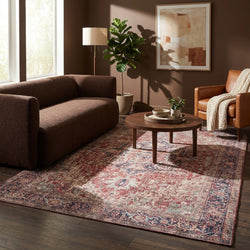 Tapis vintage - Lugan Rouge