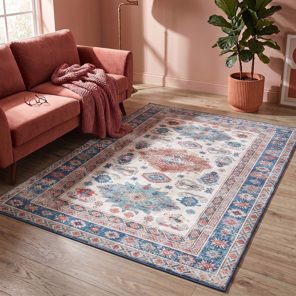 Vintage Rug - Azara Yasmin Light Blue