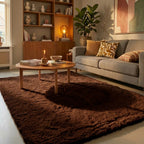 Zacht hoogpolig vloerkleed - Comfy Supreme Donkerbruin