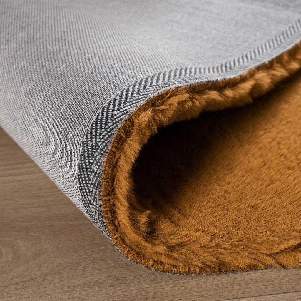 Zacht hoogpolig vloerkleed - Comfy Supreme Okergeel