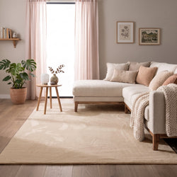 Soft Low-Pile Rug – Cozy Beige